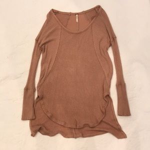 Tan Free People Tunic